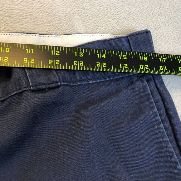 Dickies Mens 847 Pants 32x29 Navy Blue Cotton Blend Straight-Leg Work Skate - Picture 7 of 11